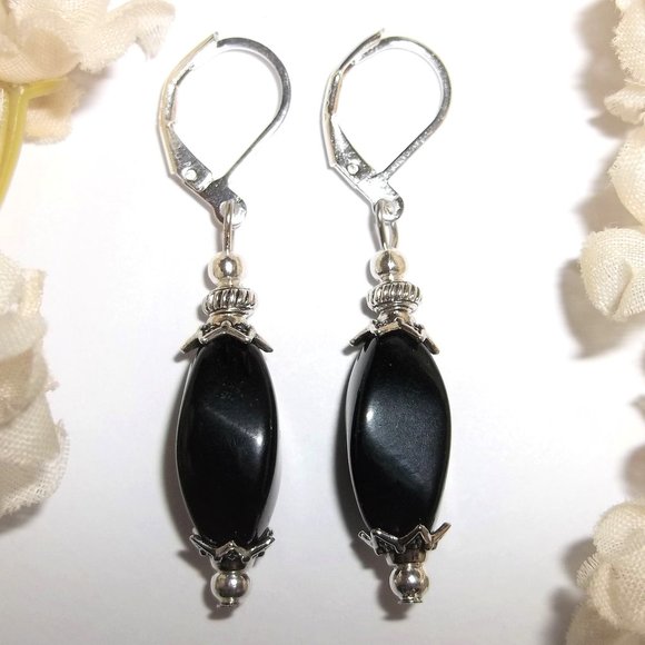 wvluckygirl Jewelry - Earring, Black Earring, Black Dangle Earring, Earring, Earring Set, Earring 8094